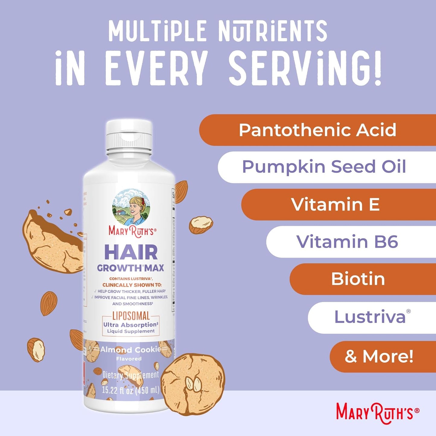 Thicker Hair + Smoother Skin– Biotin 10,000mcg + Plant Extracts